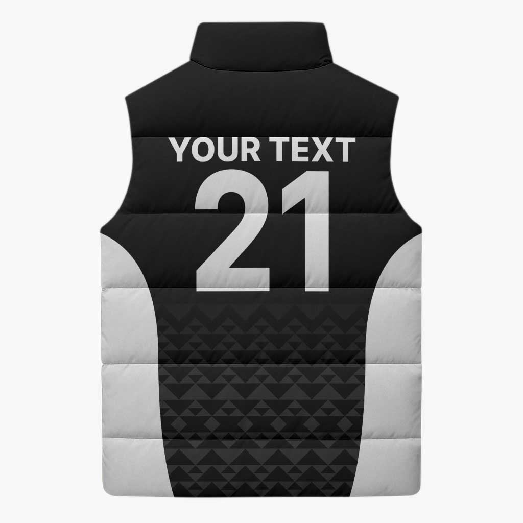 Custom New Zealand Cricket Spirit 2026 Sleeveless Puffer Jacket World T20 Edition - Wonder Print Shop
