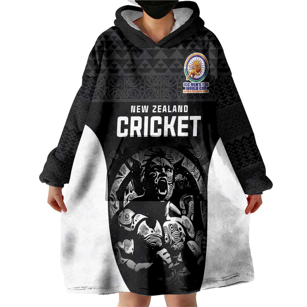 Custom New Zealand Cricket Spirit 2026 Wearable Blanket Hoodie World T20 Edition - Wonder Print Shop