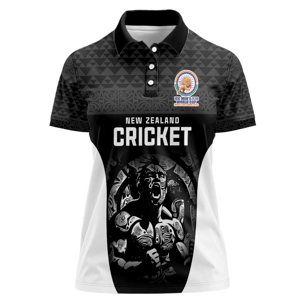 Custom New Zealand Cricket Spirit 2026 Women Polo Shirt World T20 Edition - Wonder Print Shop