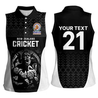 Custom New Zealand Cricket Spirit 2026 Women Sleeveless Polo Shirt World T20 Edition - Wonder Print Shop