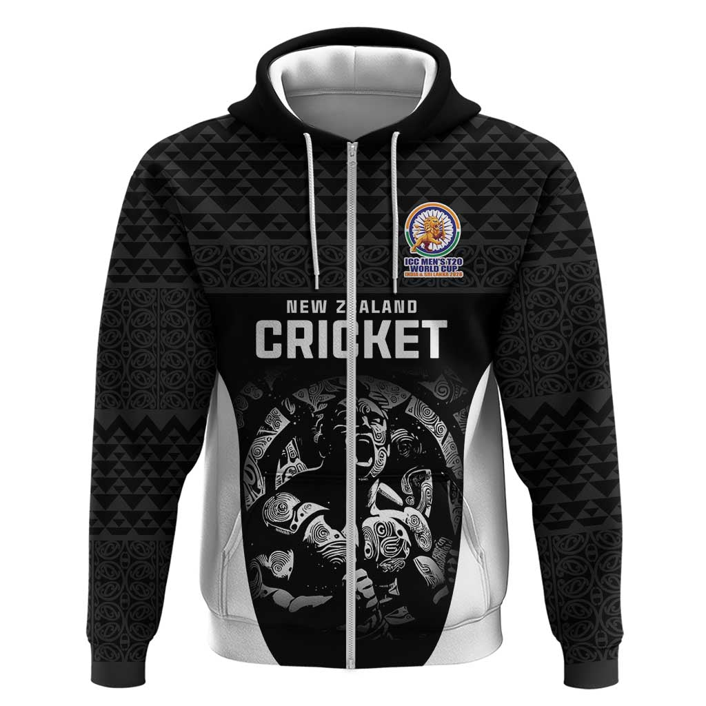 Custom New Zealand Cricket Spirit 2026 Zip Hoodie World T20 Edition - Wonder Print Shop