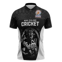 Custom New Zealand Cricket Spirit 2026 Zipper Polo Shirt World T20 Edition - Wonder Print Shop