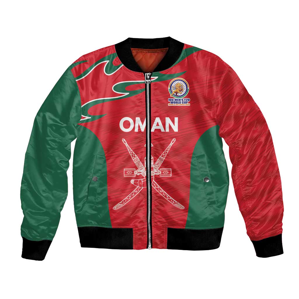 Custom Oman Cricket Spirit 2026 Bomber Jacket World T20 Edition - Wonder Print Shop