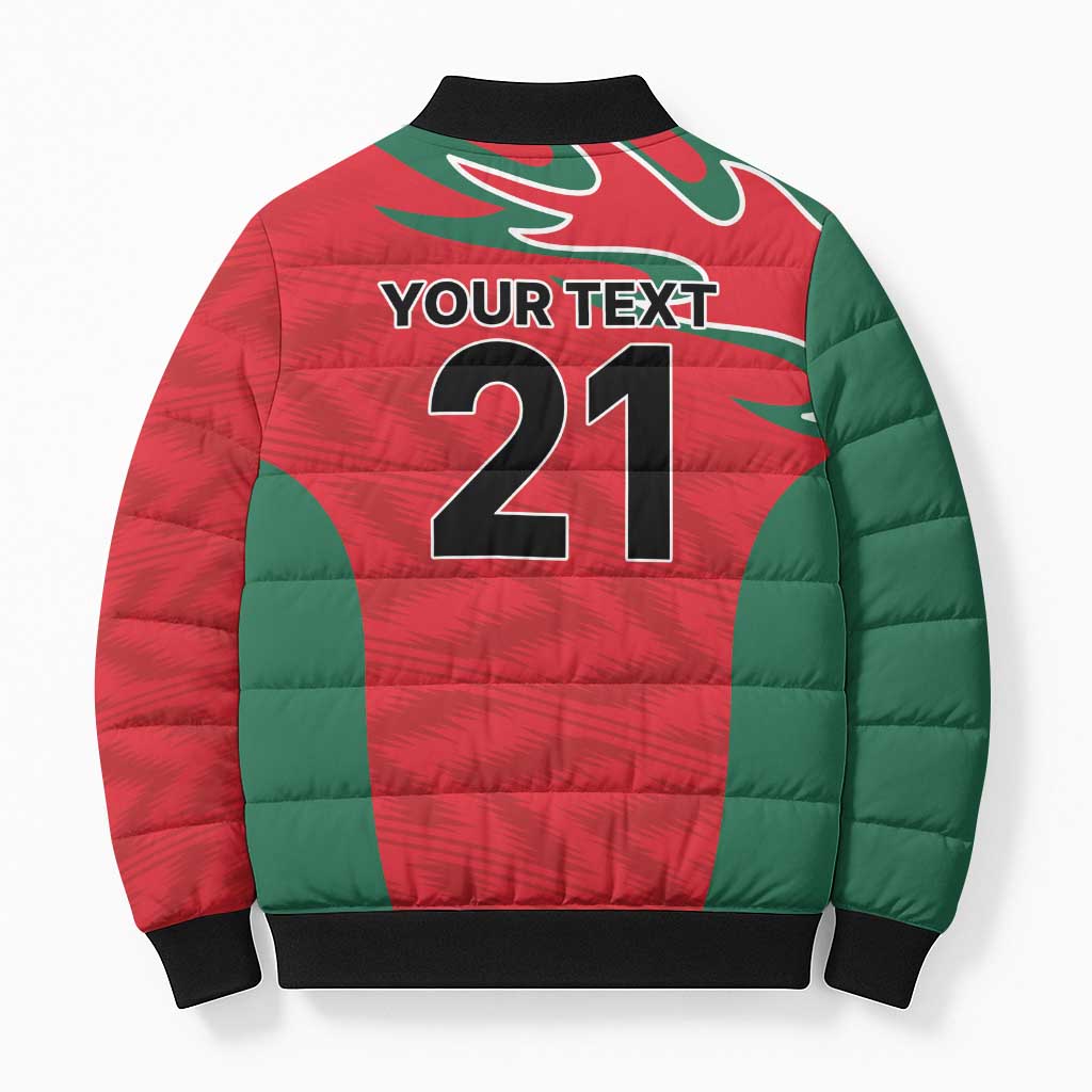 Custom Oman Cricket Spirit 2026 Bomber Puffer Jacket World T20 Edition - Wonder Print Shop