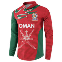 Custom Oman Cricket Spirit 2026 Button Sweatshirt World T20 Edition - Wonder Print Shop