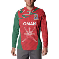 Custom Oman Cricket Spirit 2026 Button Sweatshirt World T20 Edition - Wonder Print Shop