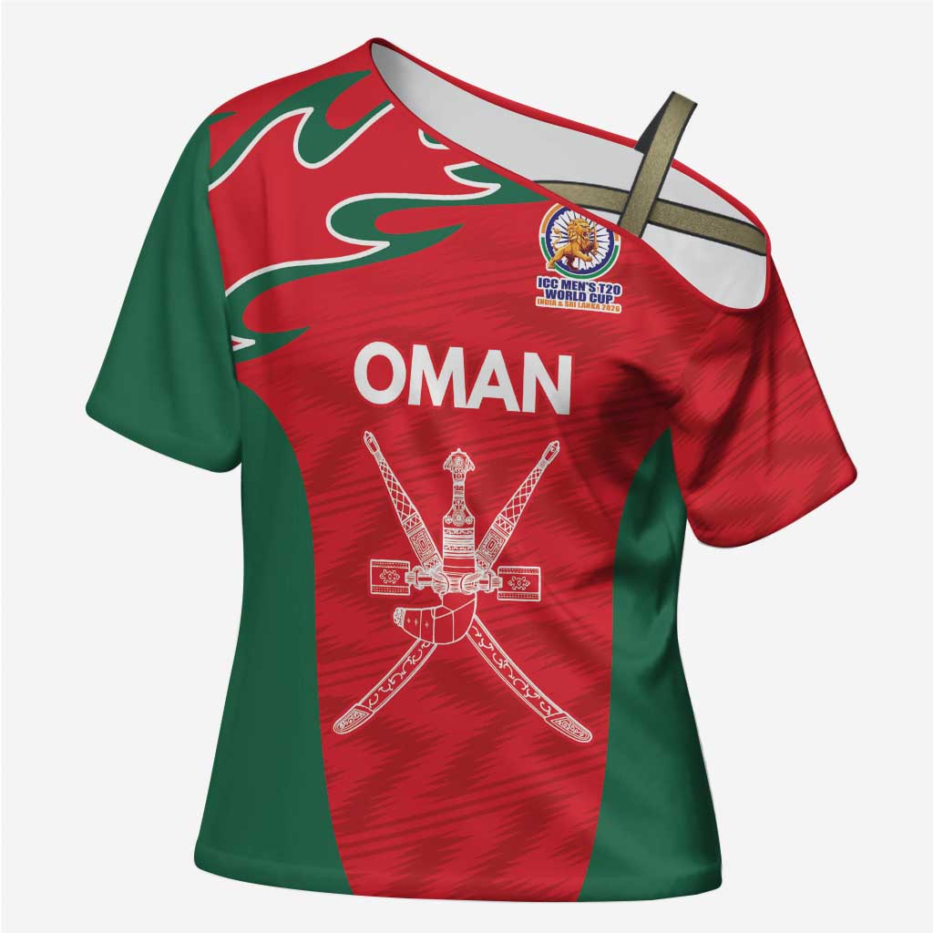 Custom Oman Cricket Spirit 2026 Cross Shoulder Shirt World T20 Edition - Wonder Print Shop
