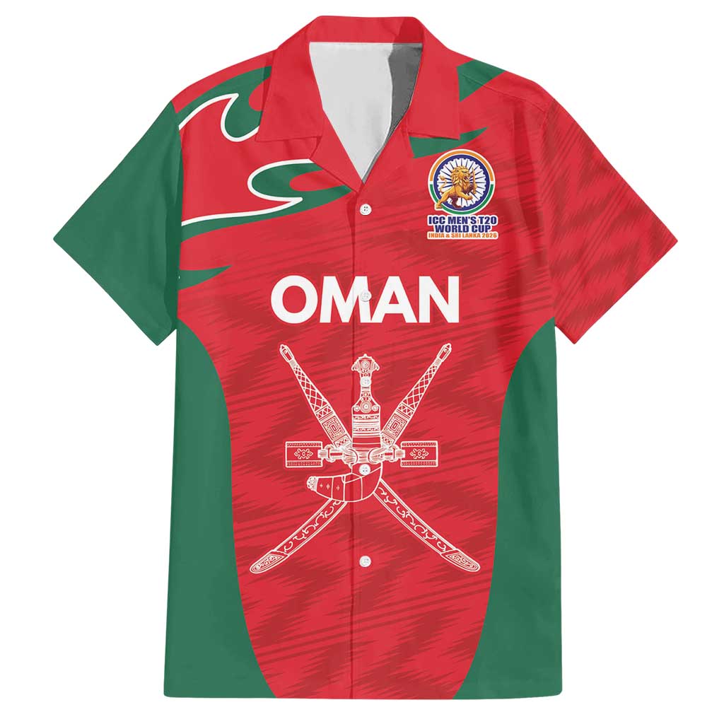 Custom Oman Cricket Spirit 2026 Hawaiian Shirt World T20 Edition - Wonder Print Shop