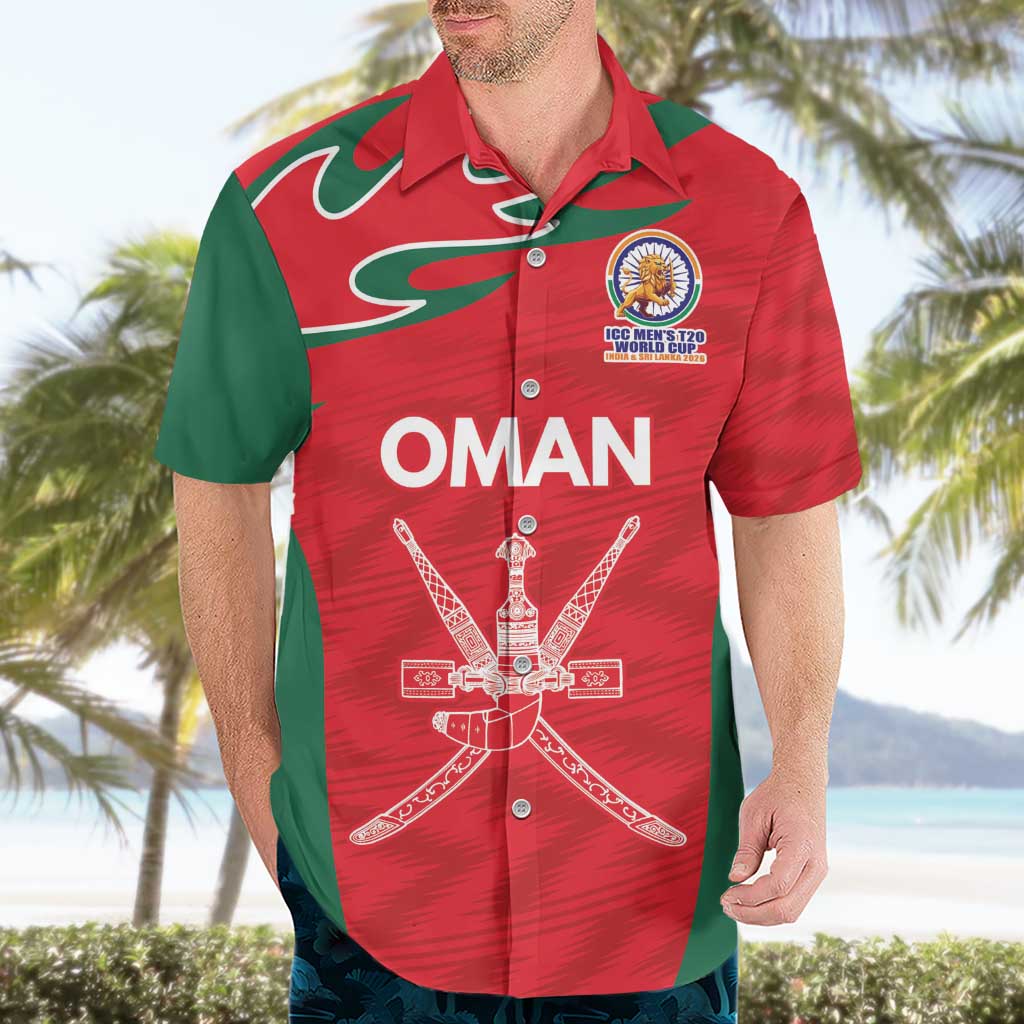 Custom Oman Cricket Spirit 2026 Hawaiian Shirt World T20 Edition - Wonder Print Shop
