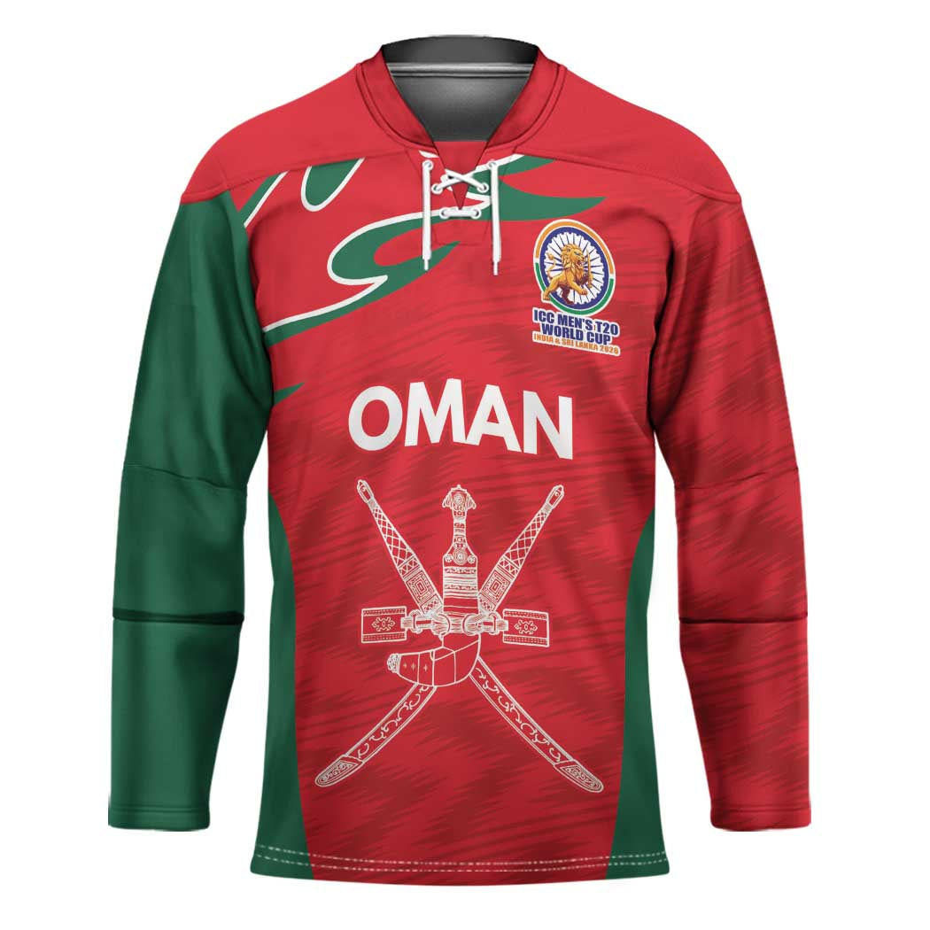 Custom Oman Cricket Spirit 2026 Hockey Jersey World T20 Edition - Wonder Print Shop
