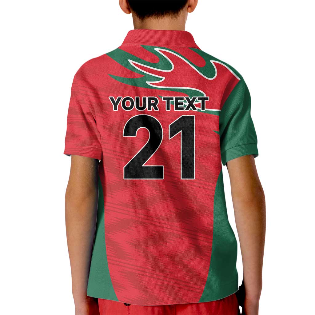 Custom Oman Cricket Spirit 2026 Kid Polo Shirt World T20 Edition - Wonder Print Shop