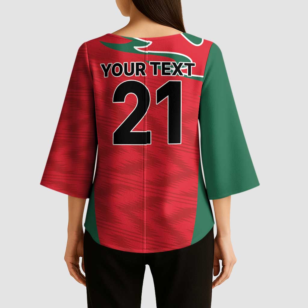 Custom Oman Cricket Spirit 2026 Kimono Sleeve Blouse World T20 Edition - Wonder Print Shop