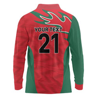 Custom Oman Cricket Spirit 2026 Long Sleeve Polo Shirt World T20 Edition - Wonder Print Shop