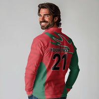 Custom Oman Cricket Spirit 2026 Long Sleeve Polo Shirt World T20 Edition - Wonder Print Shop