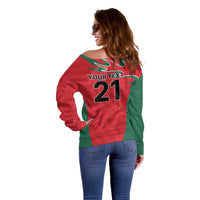Custom Oman Cricket Spirit 2026 Off Shoulder Sweater World T20 Edition - Wonder Print Shop