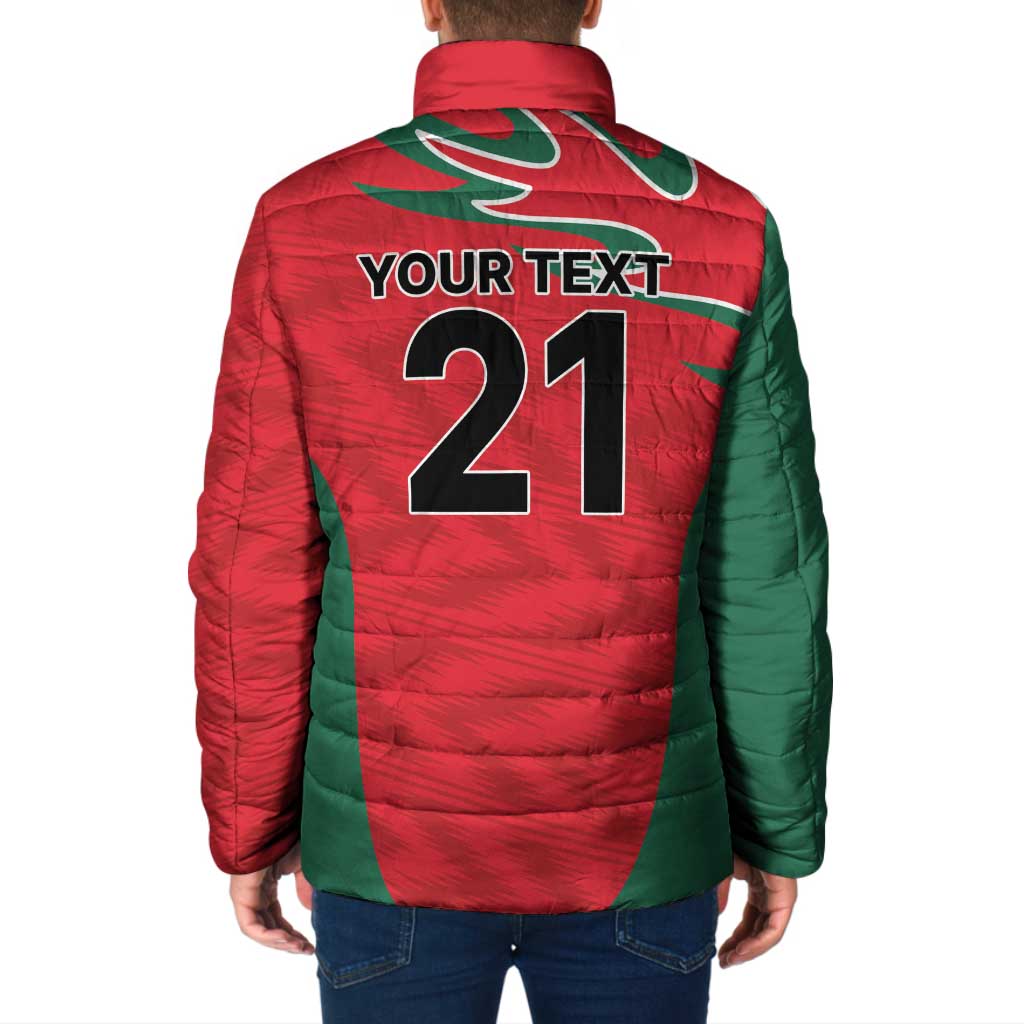 Custom Oman Cricket Spirit 2026 Padded Jacket World T20 Edition - Wonder Print Shop