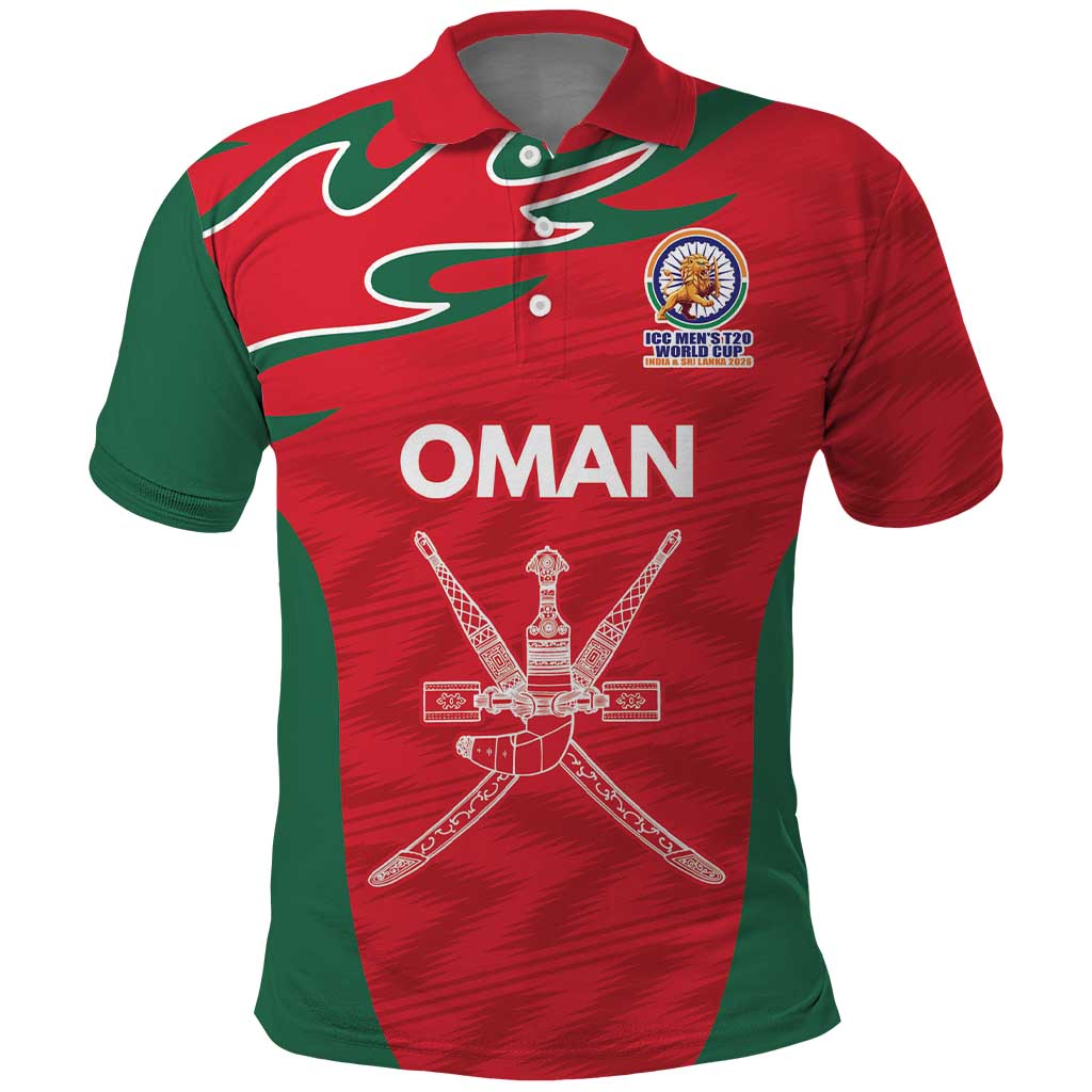 Custom Oman Cricket Spirit 2026 Polo Shirt World T20 Edition - Wonder Print Shop
