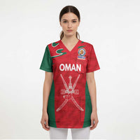 Custom Oman Cricket Spirit 2026 Scrub Top World T20 Edition - Wonder Print Shop