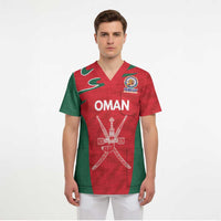 Custom Oman Cricket Spirit 2026 Scrub Top World T20 Edition - Wonder Print Shop