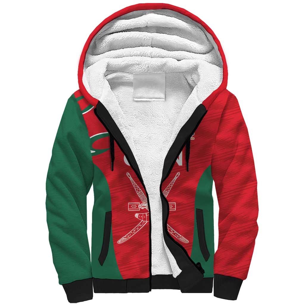 Custom Oman Cricket Spirit 2026 Sherpa Hoodie World T20 Edition - Wonder Print Shop