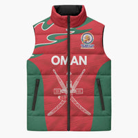 Custom Oman Cricket Spirit 2026 Sleeveless Puffer Jacket World T20 Edition - Wonder Print Shop