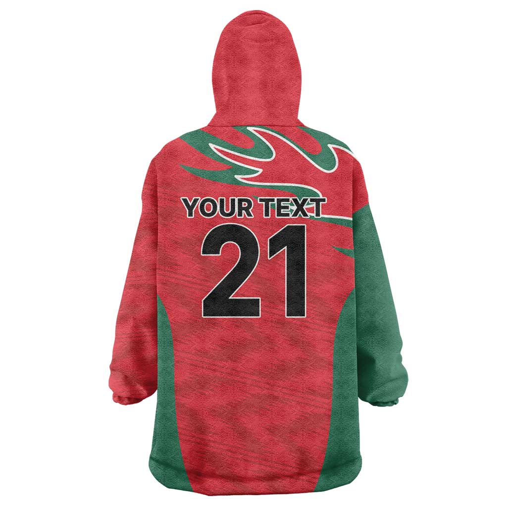Custom Oman Cricket Spirit 2026 Wearable Blanket Hoodie World T20 Edition - Wonder Print Shop