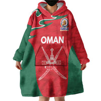 Custom Oman Cricket Spirit 2026 Wearable Blanket Hoodie World T20 Edition - Wonder Print Shop