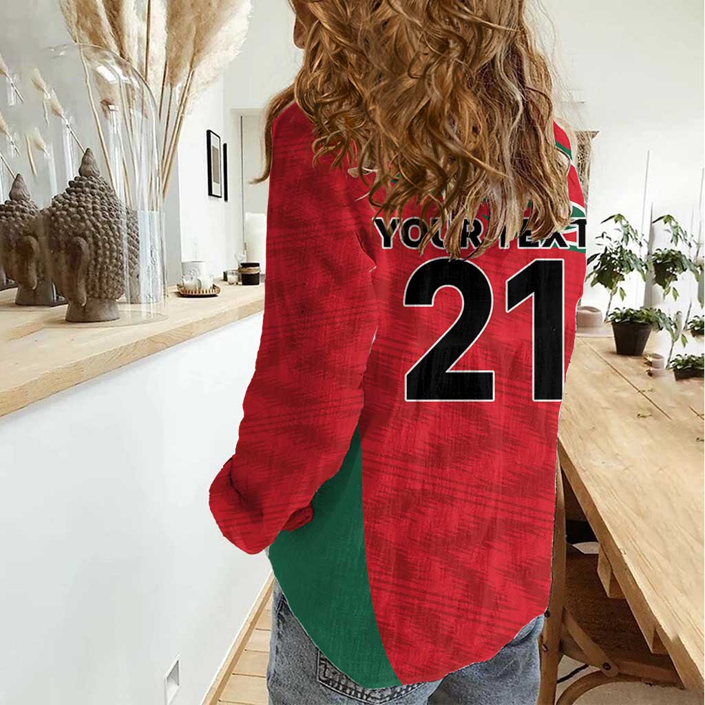 Custom Oman Cricket Spirit 2026 Women Casual Shirt World T20 Edition - Wonder Print Shop