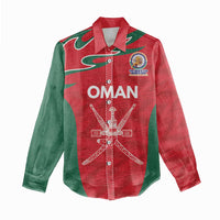Custom Oman Cricket Spirit 2026 Women Casual Shirt World T20 Edition - Wonder Print Shop