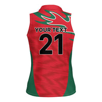 Custom Oman Cricket Spirit 2026 Women Sleeveless Polo Shirt World T20 Edition - Wonder Print Shop