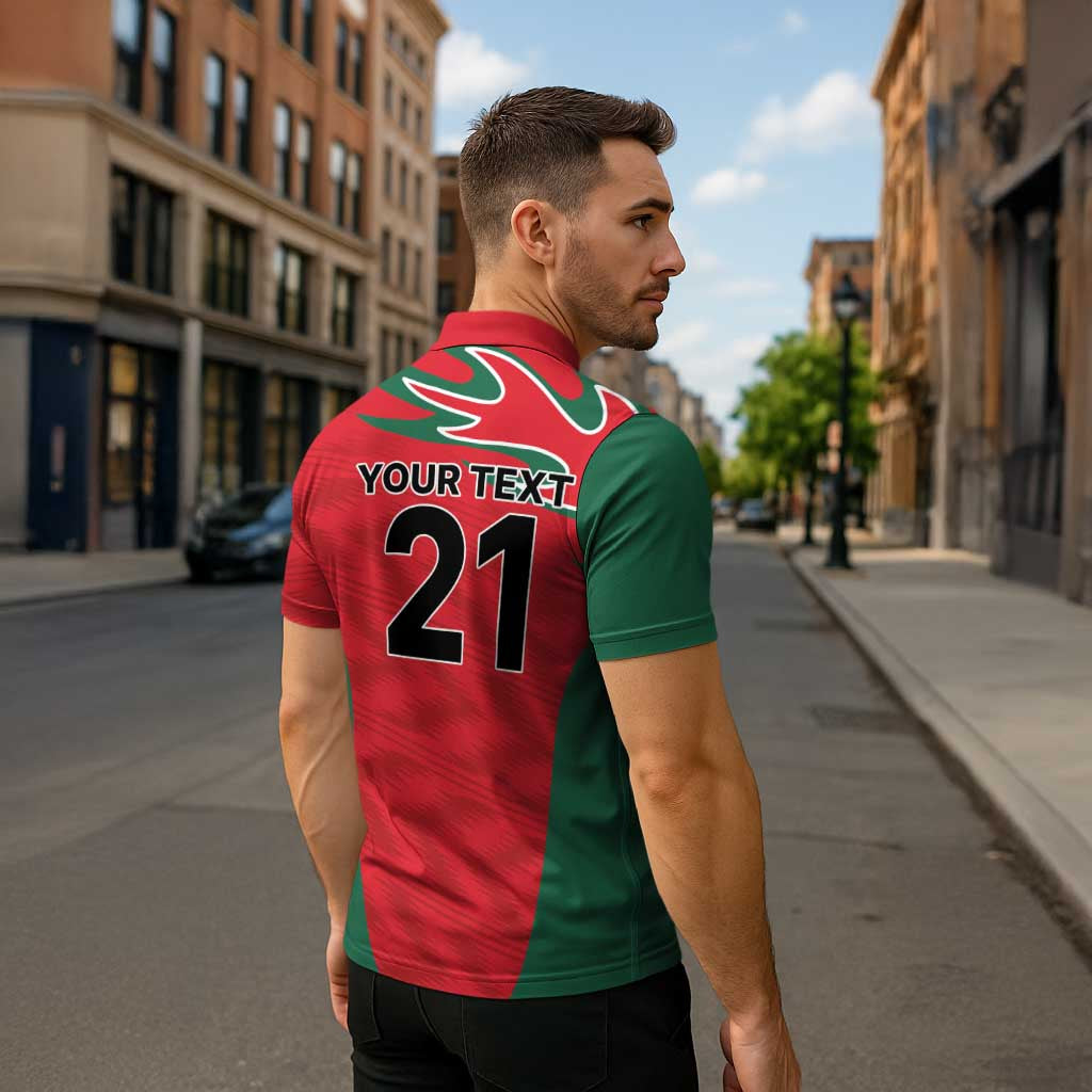 Custom Oman Cricket Spirit 2026 Zipper Polo Shirt World T20 Edition - Wonder Print Shop