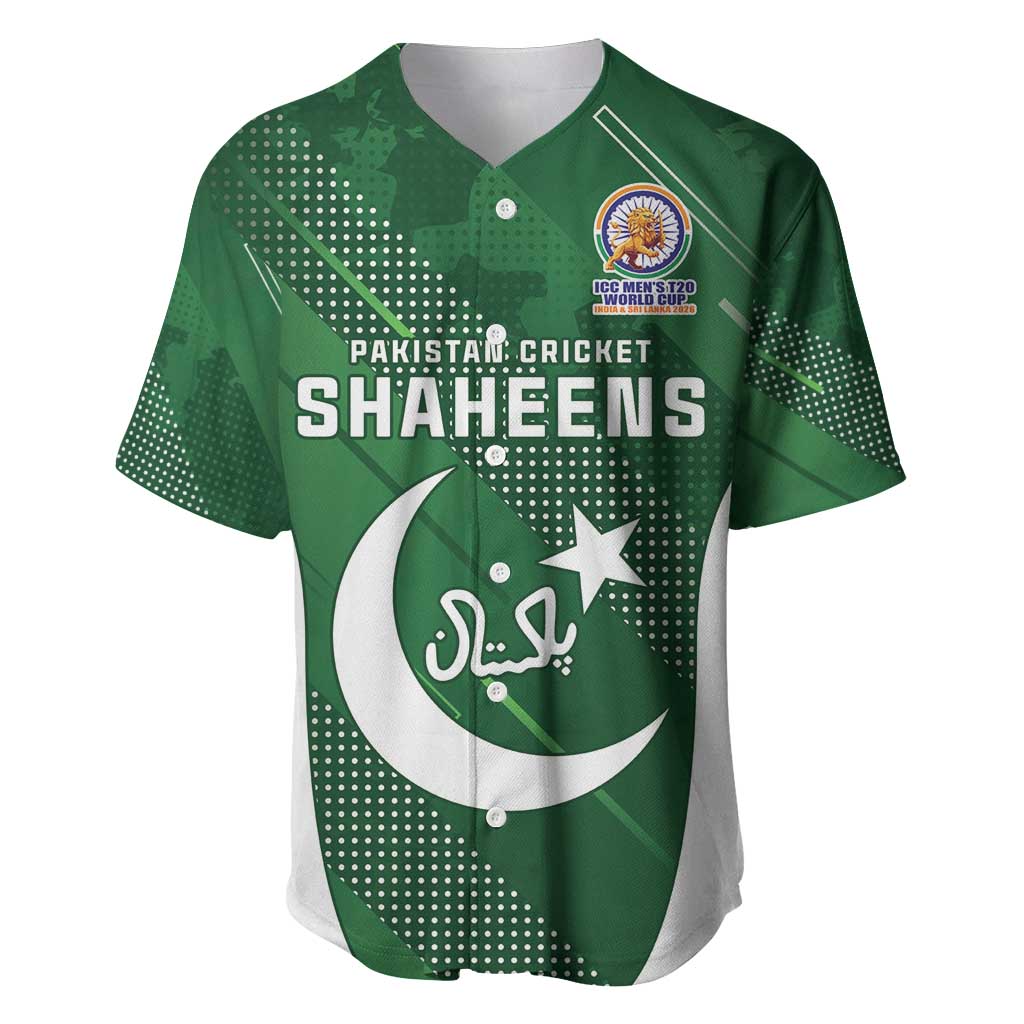 Custom Pakistan Cricket Spirit 2026 Baseball Jersey World T20 Edition - Wonder Print Shop