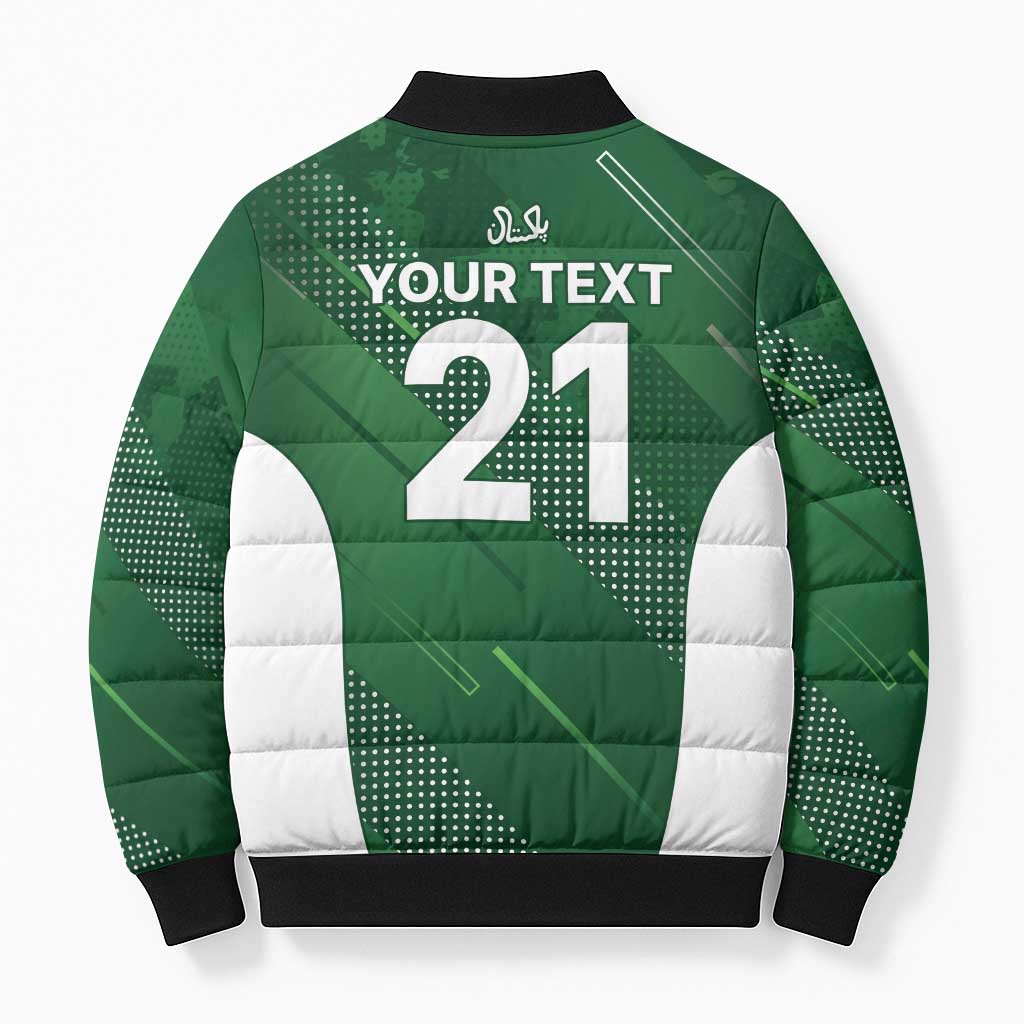 Custom Pakistan Cricket Spirit 2026 Bomber Puffer Jacket World T20 Edition - Wonder Print Shop