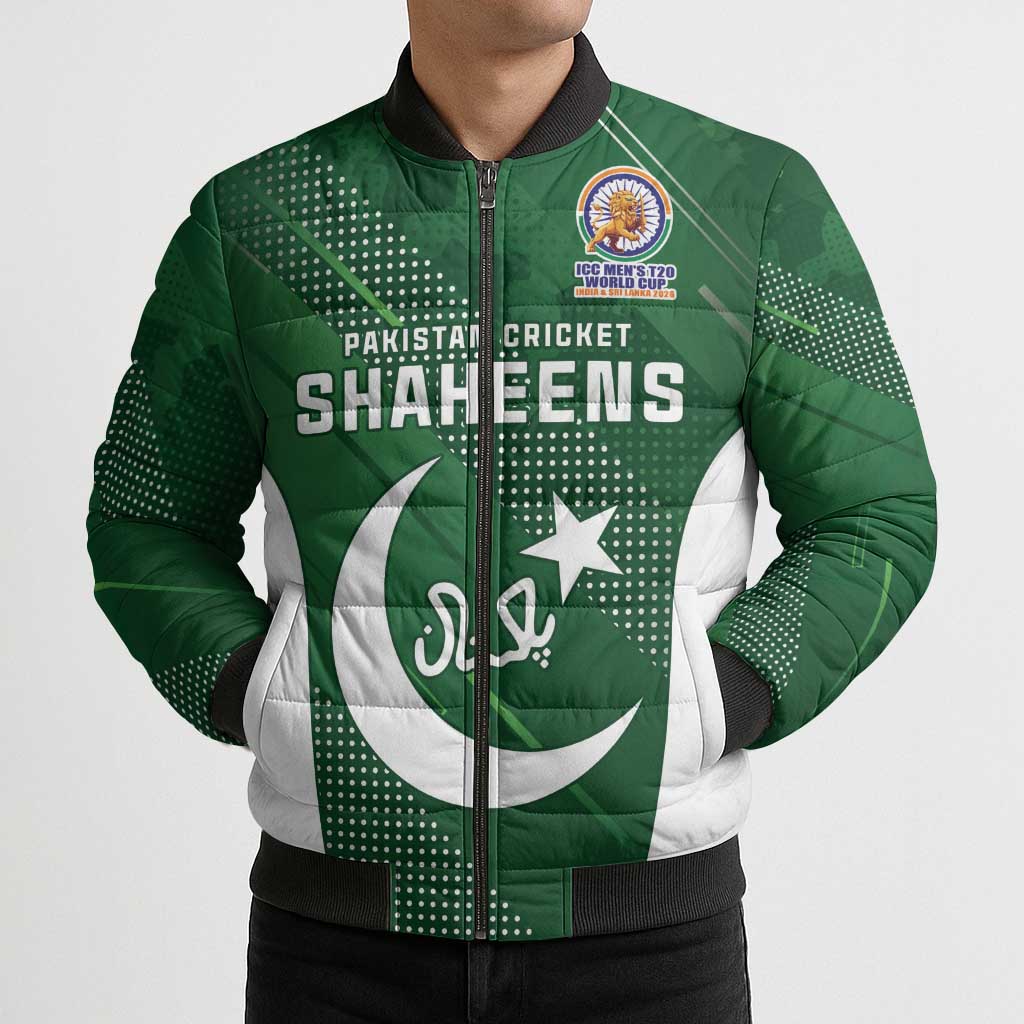 Custom Pakistan Cricket Spirit 2026 Bomber Puffer Jacket World T20 Edition - Wonder Print Shop