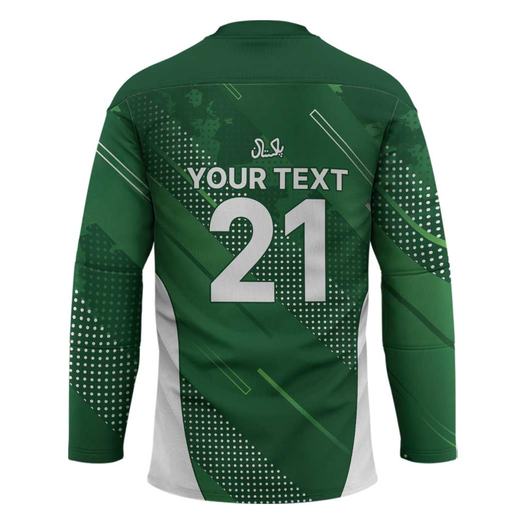 Custom Pakistan Cricket Spirit 2026 Hockey Jersey World T20 Edition - Wonder Print Shop