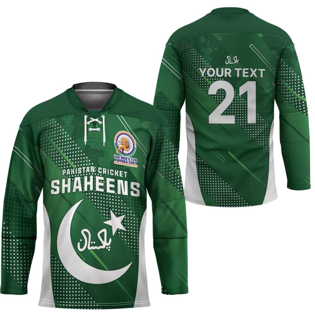 Custom Pakistan Cricket Spirit 2026 Hockey Jersey World T20 Edition - Wonder Print Shop