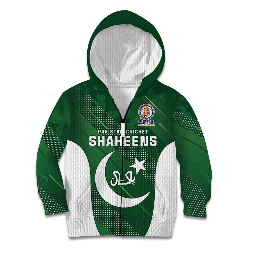 Custom Pakistan Cricket Spirit 2026 Kid Hoodie World T20 Edition - Wonder Print Shop