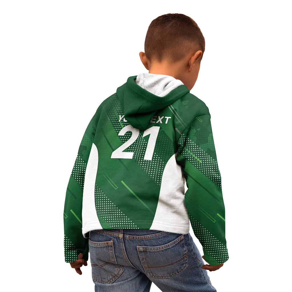 Custom Pakistan Cricket Spirit 2026 Kid Hoodie World T20 Edition - Wonder Print Shop
