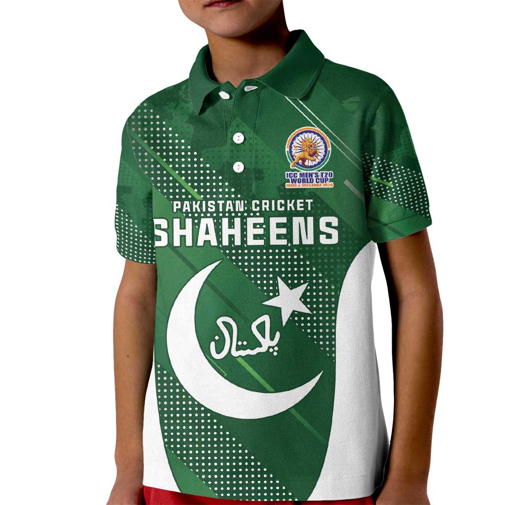 Custom Pakistan Cricket Spirit 2026 Kid Polo Shirt World T20 Edition - Wonder Print Shop