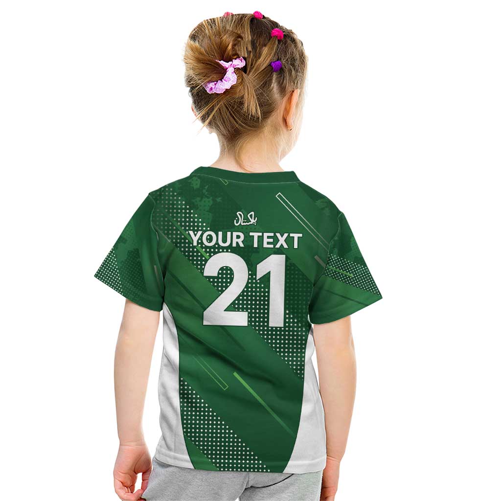 Custom Pakistan Cricket Spirit 2026 Kid T Shirt World T20 Edition - Wonder Print Shop