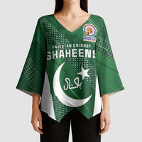Custom Pakistan Cricket Spirit 2026 Kimono Sleeve Blouse World T20 Edition - Wonder Print Shop