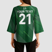 Custom Pakistan Cricket Spirit 2026 Kimono Sleeve Blouse World T20 Edition - Wonder Print Shop