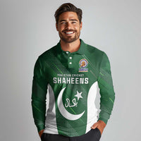 Custom Pakistan Cricket Spirit 2026 Long Sleeve Polo Shirt World T20 Edition - Wonder Print Shop