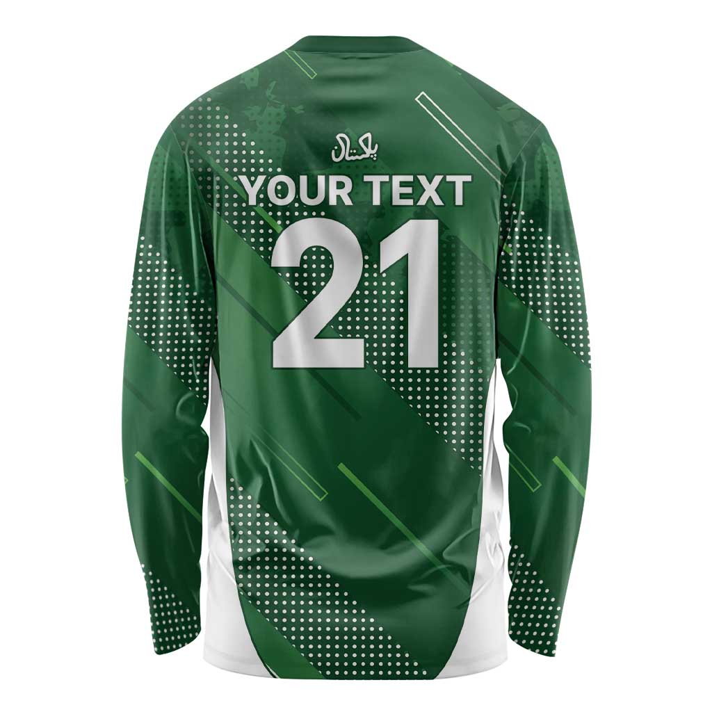Custom Pakistan Cricket Spirit 2026 Long Sleeve Shirt World T20 Edition - Wonder Print Shop