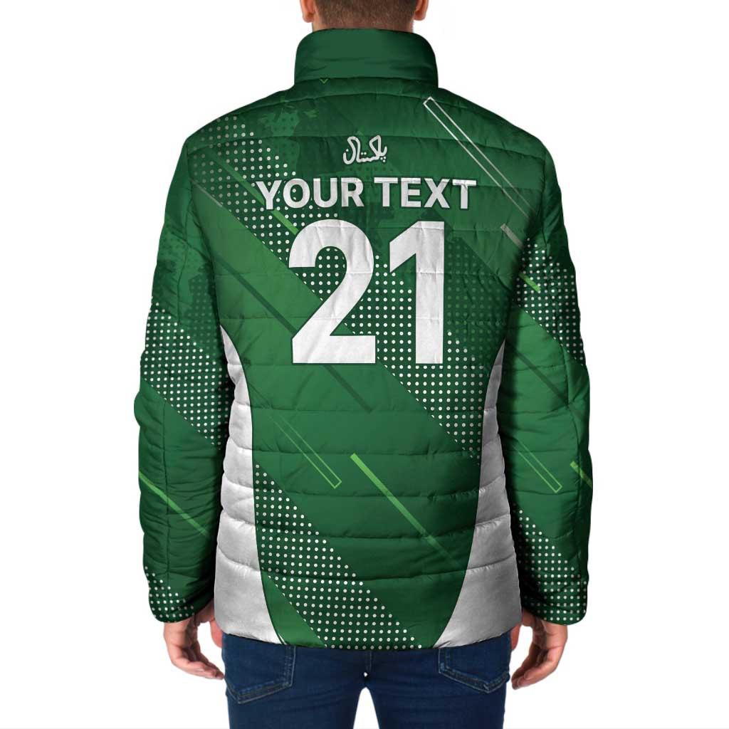 Custom Pakistan Cricket Spirit 2026 Padded Jacket World T20 Edition - Wonder Print Shop