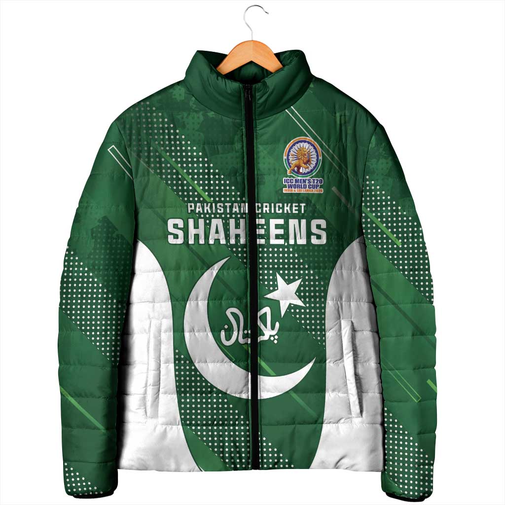 Custom Pakistan Cricket Spirit 2026 Padded Jacket World T20 Edition - Wonder Print Shop