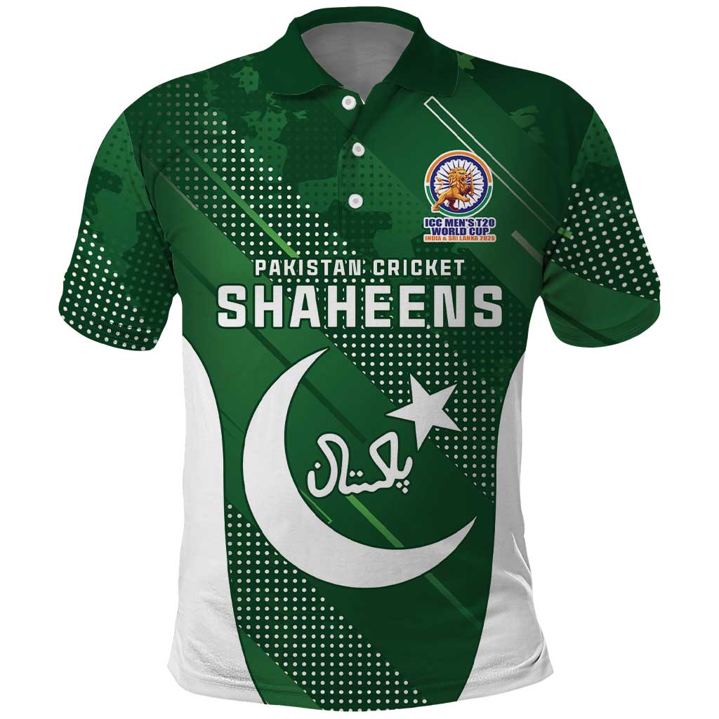 Custom Pakistan Cricket Spirit 2026 Polo Shirt World T20 Edition - Wonder Print Shop