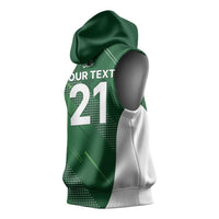 Custom Pakistan Cricket Spirit 2026 Sleeveless Hoodie World T20 Edition - Wonder Print Shop