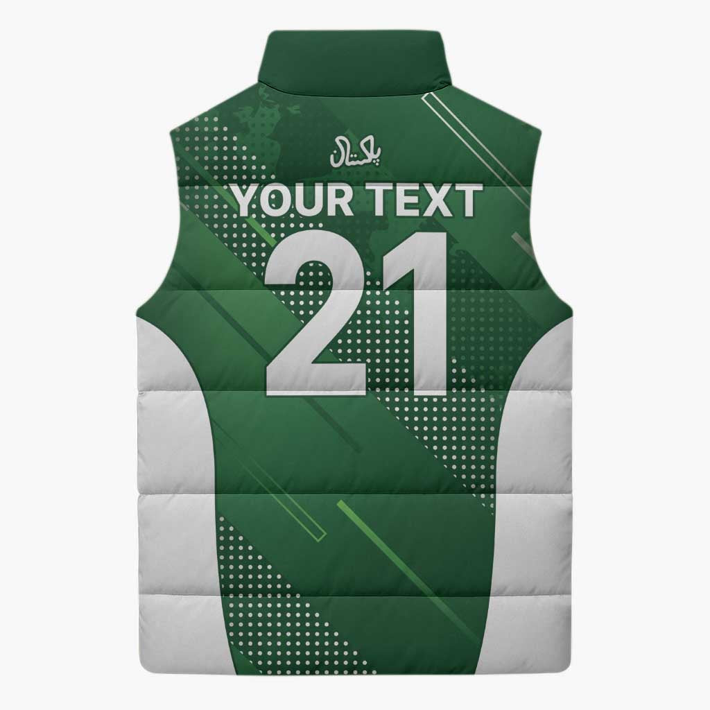 Custom Pakistan Cricket Spirit 2026 Sleeveless Puffer Jacket World T20 Edition - Wonder Print Shop