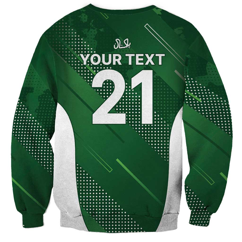 Custom Pakistan Cricket Spirit 2026 Sweatshirt World T20 Edition - Wonder Print Shop